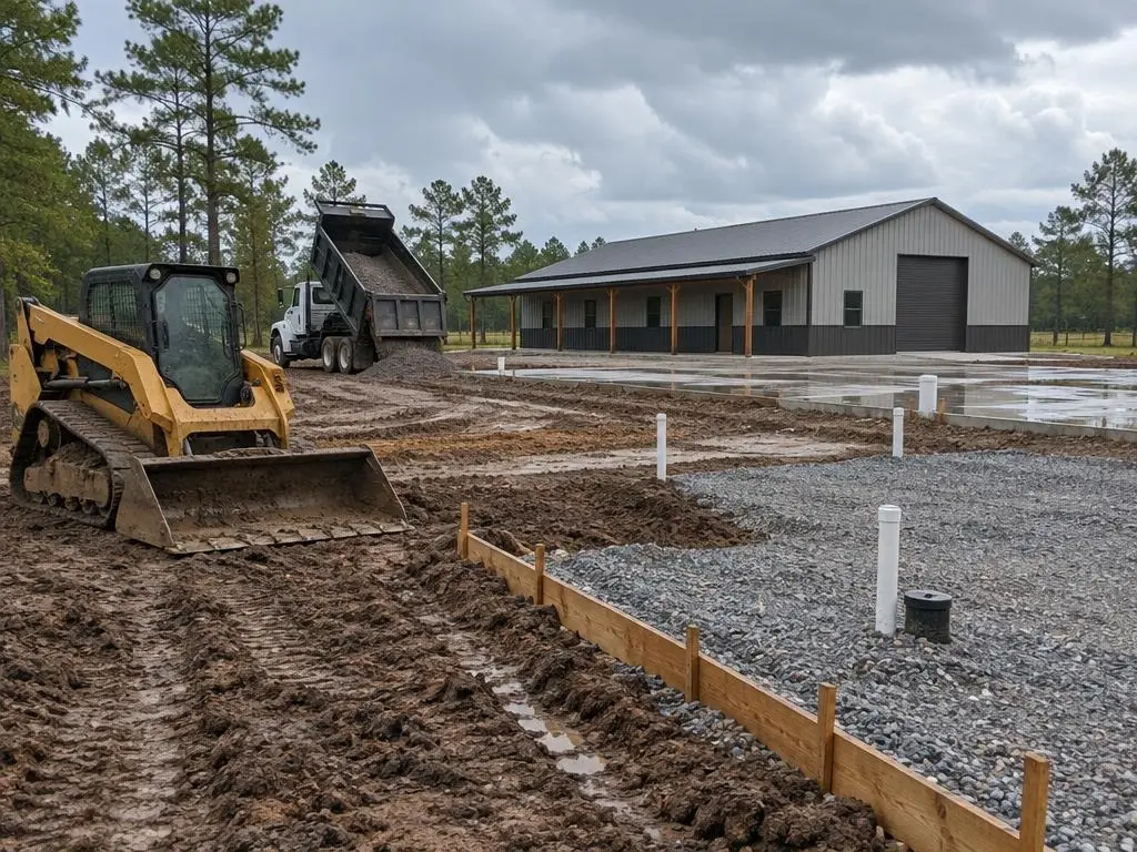 Barndominium Site Prep & Foundations in Houston, TX